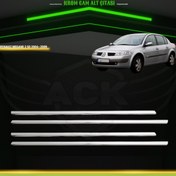 Resim ACK Dizayn RENAULT MEGANE 2 SEDAN 2004-2009 ARACA ÖZEL KROM CAM ALT ÇITASI A+ 