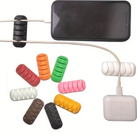 Resim 1 Adet Renkli 5 Delikli Kablo Düzenleyici Klips - Ev, Ofis ve Araba için Kolay Kurulumlu Tasarım - USB, Kulaklık & Şarj Kabloları için İdeal - Çok Renk Seçenekleri ile Dayanıklı Plastik, Kablo Tutucu, Depolama Malzemeleri, Yapışkan Askılar, Kullanışlı Kanca 