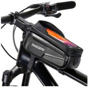 Resim Neevoyu Su Geçirmez Bisiklet Çantası - Dokunmatik Ekranlı Telefon Tutucu Ve Alet Saklama Siyah 