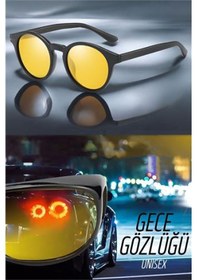 Resim Parlama Önleyici Gece Sürüş Görüş Gözlüğü Sis Far Işık Önleyici Anti-fog Gözlük 