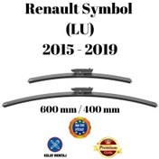 Resim Renault Symbol Lu 2015 2016 2017 2018 2019 Uyumlu Ön Cam Muz Tipi Silecek Süpürgesi Seti 600/400mm Silbak 