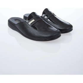 Resim Erkekler için Pierre Cardin PC-0291 3309 Rugan Siyah Terlik Düz Topuklu Konfor ve Şıklık Sunar 