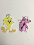 Resim Green Otomotiv Cam Süsleri İkili Takım Tweety ve Pembe Panter 