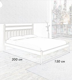 Resim Metalia Gm 224 Limah Çift Kişilik Metal Karyola 150*200 Cm 
