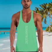 Resim Erkekler İçin Nefes Alabilen Spor Yeleği, Kolsuz Koşu ve Rahatlık için Uygun Fitness Gömle 