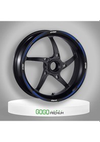 Resim Mavi Siyah Sport Reflektörlü 1 Set Jant Şeridi Çok Renkli 