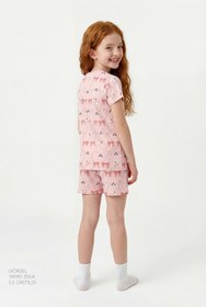 Resim Mint Yeşili Kız Çocuk In The Garden Pamuklu 2'li Pijama Takımı - Yeşil / 9-10 