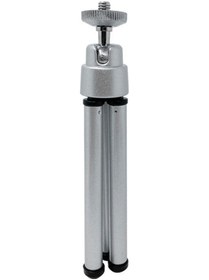 Resim Jeemson Gümüş Mini Tripod: Dizüstü Taşınabilir Telefon Ve Web Kamerası İçin Alüminyum Ally Tripod 1/4" Vida 