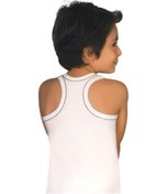 Resim Tutku Erkek Çocuk Beyaz Spor Atlet 6'lı Paket 0130 Beyaz 