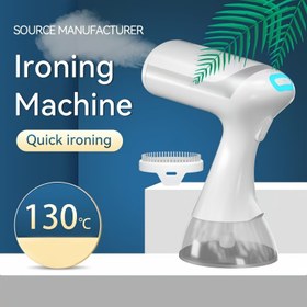 Resim Taşınabilir El Tipi Kıyafet Ütüsü - Hızlı Kırışıklık Giderme, 1500W Güçlü Buharlı Ütü, Seyahat Dostu Tasarım, Geniş Buhar Nozulu, 130°C Yüksek Isı, Kompakt ve Hafif (0.83kg), Ev, İş ve Seyahat İçin - Beyaz Ütü, Ergonomik Tutma Yeri, Sağlam Yapı, Yoğun Profesyoneller için 