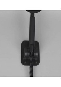 Resim 3b Trend Yapışkanlı Duş Başlığı Tutucu Ayarlı Askılı Siyah Siyah 