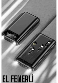 Resim Powerbank 20.000 Mah Dijital Göstergeli Lcd Ekran Uzun Pil Ömrü Çok Renkli 