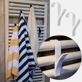 Resim Keluofu 6 Adet Beyaz Kanca Isıtmalı Havlu Askısı Banyo Askı Askısı (Yurt Dışından) 
