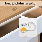 Resim 25mm Ahşap Panel Dokunmatik Sensör DC5V-24V 2A, LED Işık Karartma Kontrolörü, Gizli Ahşap Paneller, Taş, Plastik İçin Uygun, İç Mekan Ortamını Ayarlamak İçin Kullanılır 