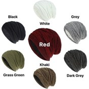 Resim Novahub White Elegant Knitted Baggy Beanie Hat For Men Women, Open Ski Cap For Autumn Winter, Warm And Comfortable, Universal Fit, Acrylic Yarn Beyaz 