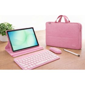 Resim Galaxy Tab A11+ 8 GB Ram 256 GB 11'' Inç Tablet +PEMBE AKSESUAR SETİ ( Samsung Türkiye Garantili) 