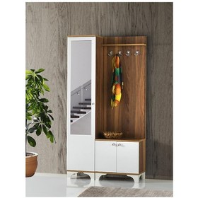 Resim Erezogullari_Mobilya Elmas Portmanto Askılık Ayakkabılık Aynalı 100X36X193 