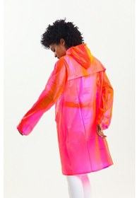 Resim Glow Collection Neon Pembe Kadın Yağmurluk - Çantası İle 001 