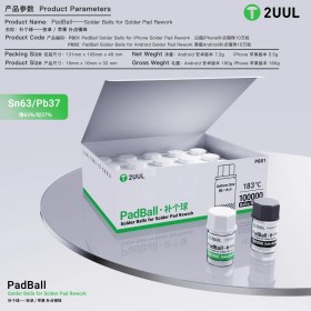 Resim 2uul PB01 / PB02 Padball Lehim Topları iPhone / Android Lehim Pedi Yeniden Yapımı - 100K 