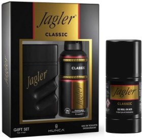 Resim Jagler Classic Erkek Parfüm Seti Ve Roll On (Edt Parfüm 90 ml Deodorant 150 ml Roll On 50 ml) 