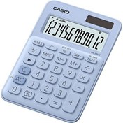 Resim Casio MS-20UC-LB 12 Hane Masaüstü Açık Mavi Hesap Makinesi 