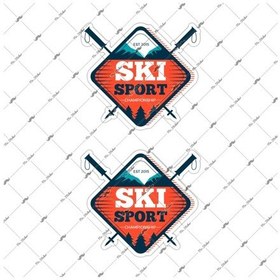 Resim Hbg47 Kayak Sporu Sticker Ikili Set 