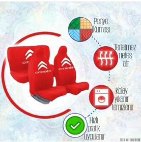 Resim sekutuning Citroen Üniversal Oto Servis Kılıfı 4 Parça 