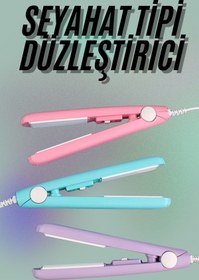 Resim AyrStore Mini Düzleştirici Seramik Kaplama Seyahat Tipi Elektriklenme Karşıtı 