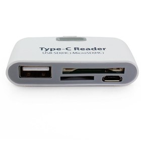 Resim Temiz Pazar Type C Usb 3.1 Kart Okuyucu Micro Usb Sd Card Reader Çevirici 