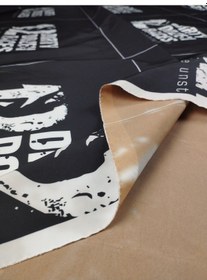 Resim Siyah Beyaz Su Geçirmez Kumaş 150x220cm -10665 Siyah 