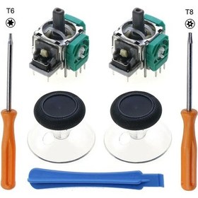 Resim Siyah Şeffaf-jcd Xbox One Serisi Sx Denetleyici 3d Analog Sensör Modülü Rocker Joystick W Thumbstick Kapağı T8 T6 