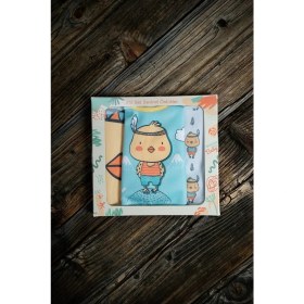Resim Mai Perla Civciv Temalı Pamuku Microfiber Unisex Bebek Mama Önlüğü 