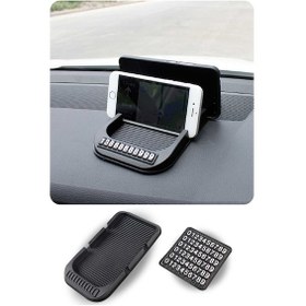 Resim Araç İçi Kaydırmaz Ped 3d Numaratör Telefon Tutuculu Fr313 