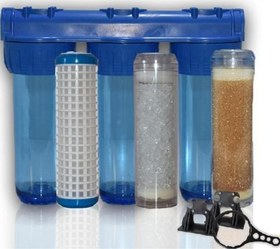 Resim Daire Bina Sayaç Girişi 10" İnc 3 Aşama Su Arıtma Cihazı ( Ağır Kireç Önleyici Yumuşatma Sistemi ) 