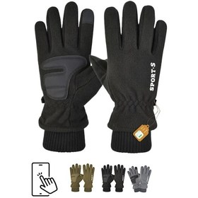 Resim Lenscape Polar Eldiven Soğuk Hava Dokunmatik Kışlık Spor Motosiklet Asker Taktik Kar Eldiveni 