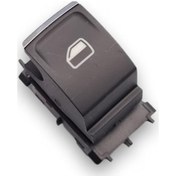 Resim Skoda Superb 3 2015-2023 Sağ Ön Cam Düğmesi Krom Beyaz 5G0959855L 