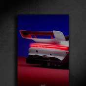 Resim Porsche 911 GT3 R Rennsport Araba Poster (Neon) 
