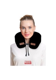 Resim Viscofoam Lux Ortopedik Seyahat Yastığı Visco Boyun Destekli Seyahat Yastığı - Siyah Ergo Travel 