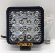 Resim CMSOLAR Çalışma Sis Lambası Kare 16 Led 48 Watt 