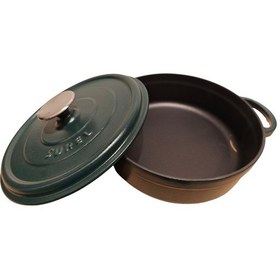 Resim Sürel 24 Cm Yuvarlak Sığ Tencere Saten Yeşil Çok Renkli 