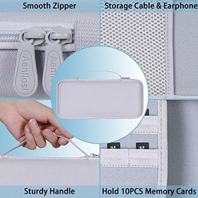 Resim Aenllosi Hard Carrying Case Replacement for ASUS ROG Ally X/Rog Ally 7 inch 120Hz Gaming Handheld,Organizer for AMD Z1 Extreme Processor Game Console,Grey Wihte(Case Only) 
