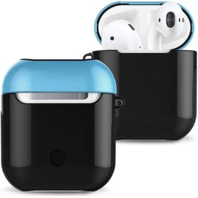 Resim Dukkanıum Newface Airpods 2 (2.nesil) 3ın1 Kılıf - Siyah-Mavi 