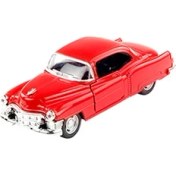 Resim Die Cast 1:32 Retro Klasik Coupe Çek Bırak Araba Kırmızı 