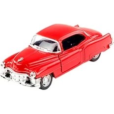 Resim Die Cast 1:32 Retro Klasik Coupe Çek Bırak Araba Kırmızı 