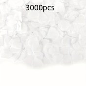 Resim 3000 adet Beyaz Kalp Konfeti Kağıdı Süsleri, Her Pakette 30 gram, Gelin Duşu, Parti, Kutlama için DIY Düğün Serpintisi 