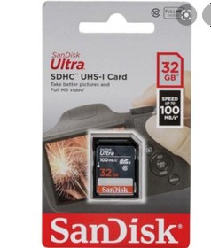 Resim Sandisk 32GB SD 100MB/s Hafıza Kartı 