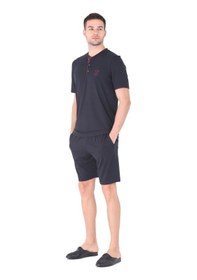 Resim D's Damat 221003 Pijama Takımı 3'lü Set Lacivert 