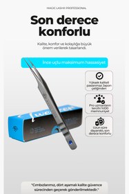 Resim Magic Lash Amazon Düz Ayırıcı Profesyonel Ipek Kirpik Cımbızı 