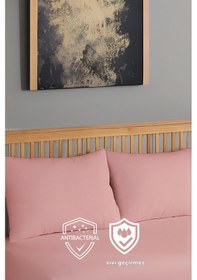 Resim Formeya 2'li Pembe Fermuarlı Sıvı Geçirmez Yastık Koruyucu Alez 