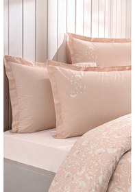 Resim Puffy Penine Tek Kişilik Nevresim Takımı - Pudra Pembe 